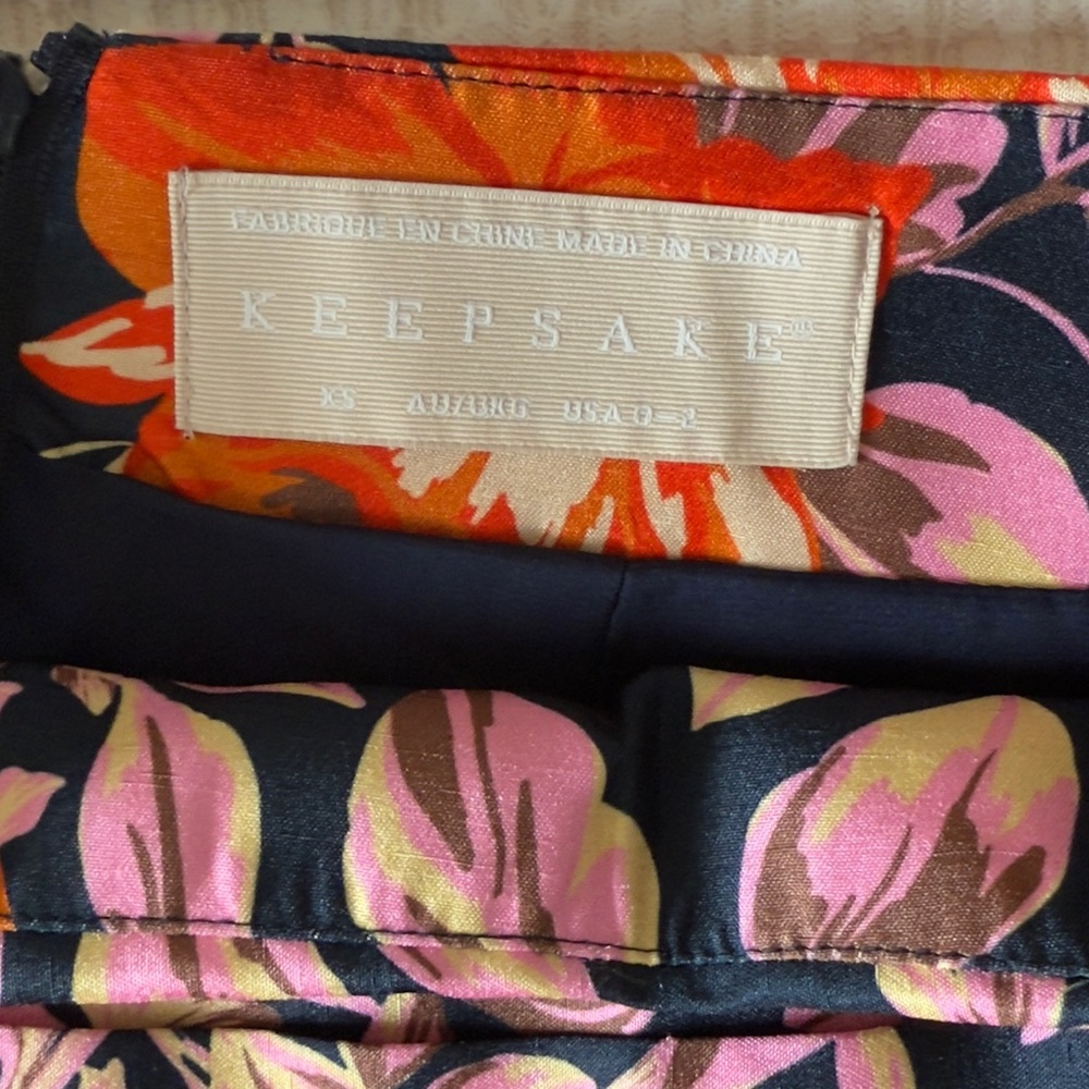 KEEPSAKE the Label Floral Mini Skirt - Pink and Orange - Picture 3 of 5